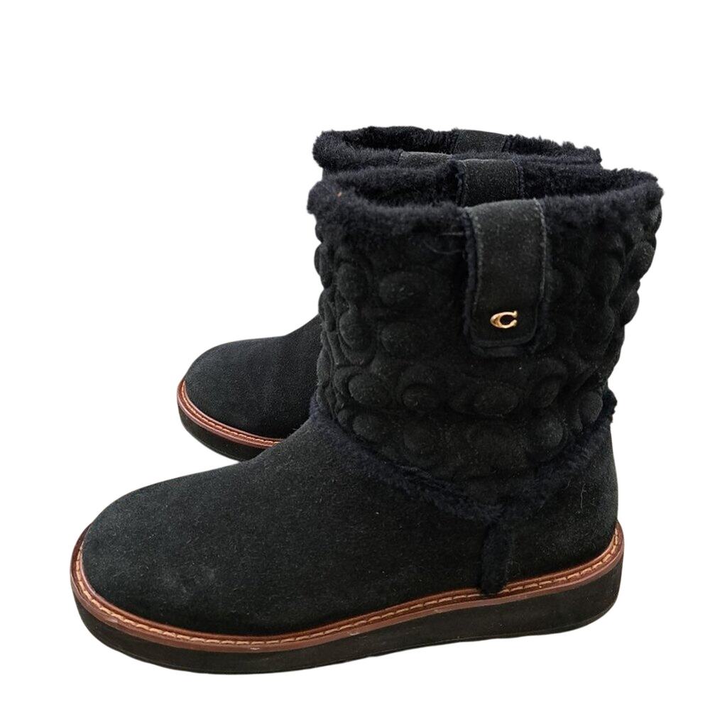 %Coach, ivy boot, Black, Size 8B Women  / D13